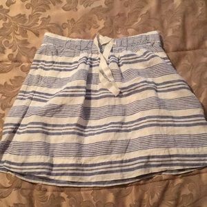 J.Crew Striped Linen Skirt